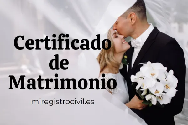 Solicitar certificado de Matrimonio en el Registro Civil